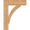 Ekena Millwork Thorton Block Smooth Bracket w/ Offset Brace, Western Red Cedar, 7 1/2"W x 26"D x 34"H BKT0806X26X34THR05SWR - alternate 4